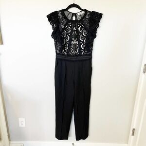 Sea New York Winnie lace black jumpsuit women’s size 4